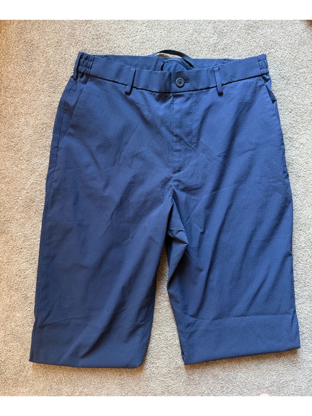 Uniqlo Men's Navy Textured Chino Pants